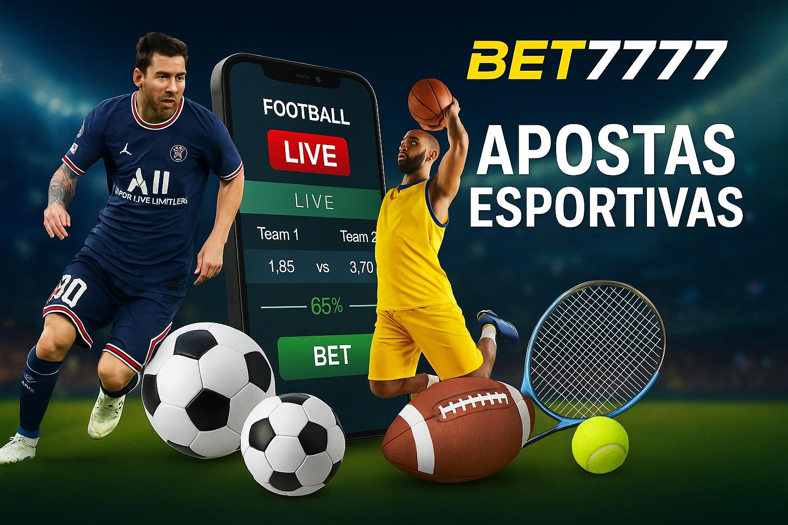 Aposte em apostas esportivas no cassino online BET7777