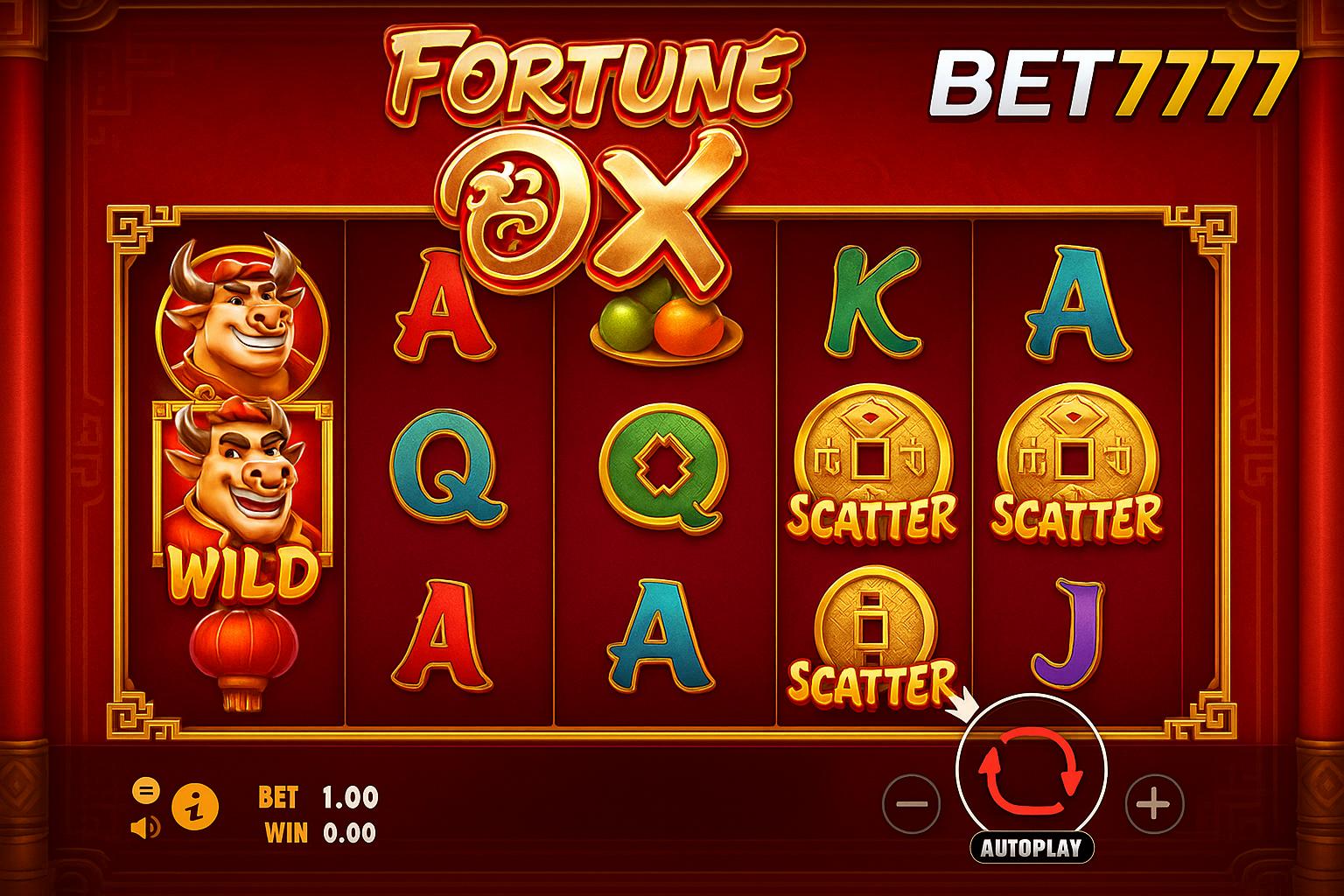 Fortune Ox no BET7777 - Aposte Agora e Reivindique Seus Ganhos
